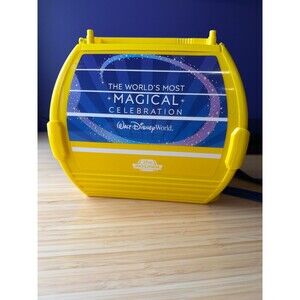 Disney World 50th Skyliner Gondola Popcorn Bucket w Strap Mickey Minnie
